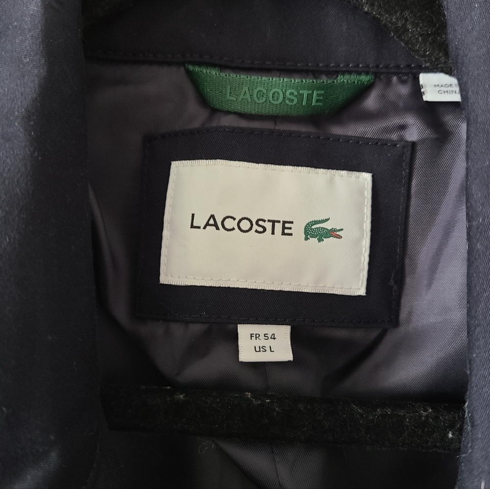 Lacoste‎ Water Repelant Trench Coat - Picture 3 of 5